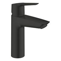 Grohe Start Wastafelkraan - 1-gats - m-size - push open - voorsprong 12.1cm - mat zwart 237462432 - thumbnail