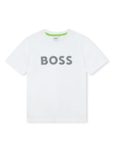 BOSS Kidswear t-shirt en coton à logo imprimé - Blanc