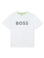 BOSS Kidswear t-shirt en coton à logo imprimé - Blanc