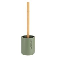 Tendance WC borstel met houder 102 series - groen/bamboe - PS - 10,4  x 36 cm - toiletborstel - thumbnail