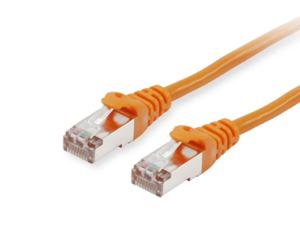 Equip 605577 RJ45 Netwerkkabel, patchkabel CAT 6 S/FTP 0.50 m Oranje Vergulde steekcontacten 1 stuk(s)