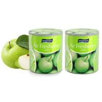 Geur gel Appel geur - 2x - 95 gram - geur blikje - 6 x 7 cm - auto/interieurparfum/luchtverfrisser