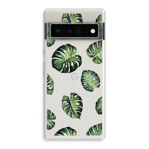 Tropische bladeren: Google Pixel 6 Pro Transparant Hoesje