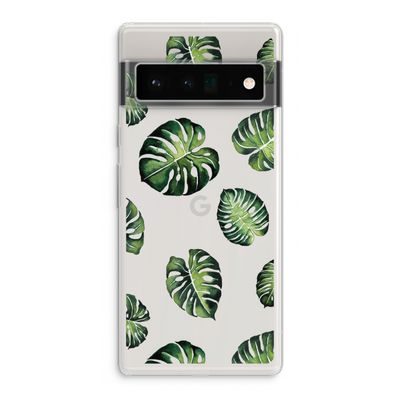 Tropische bladeren: Google Pixel 6 Pro Transparant Hoesje