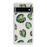Tropische bladeren: Google Pixel 6 Pro Transparant Hoesje