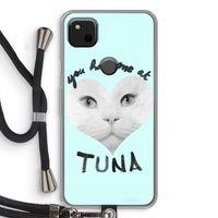 You had me at tuna: Pixel 4a Transparant Hoesje met koord