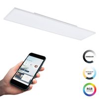 EGLO connect.z Turcona-Z Smart Plafondlamp - 120 cm - Wit - Instelbaar RGB & wit licht - Dimbaar - Zigbee - thumbnail