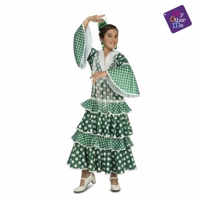 Kostuums voor Kinderen My Other Me Giralda Flamenco danser Groen - Maat: 5-6 Jaar - Maat: 5-6 Jaar