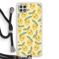 Citroenen: Samsung Galaxy A22 4G Transparant Hoesje met koord