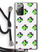 8-bit N°10: Samsung Galaxy Note 20 / Note 20 5G Transparant Hoesje met koord