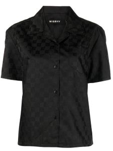 MISBHV chemise à motif monogrammé - Noir