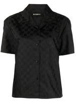 MISBHV chemise à motif monogrammé - Noir