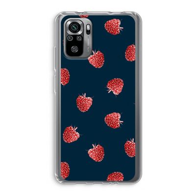 Framboosjes: Xiaomi Redmi Note 10S Transparant Hoesje