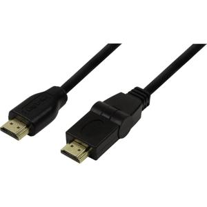 LogiLink CH0052 HDMI-kabel HDMI Aansluitkabel HDMI-A-stekker, HDMI-A-stekker 1.80 m Zwart 4K UHD