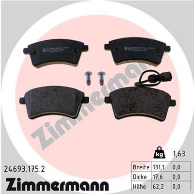 Remblokkenset, schijfrem 246931752