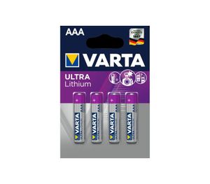 Varta 4x AAA Lithium Wegwerpbatterij