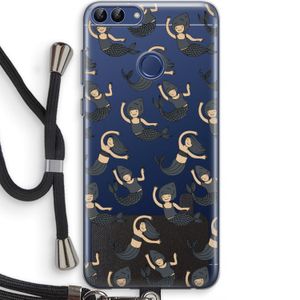 Zeemeermin: Huawei P Smart (2018) Transparant Hoesje met koord