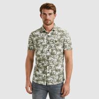 Pme Legend Psis2505228 Jersey Pique Print Leaf Overhemd 7003 Bright White