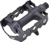 Pedaalset Marwi SP-931S kunststof met stalen frame - zwart (blisterverpakking)