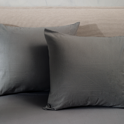 2-Pack Kussensloop Flanel - Antraciet - Fresh And Co - - Katoen Flanel - Dekbed-Discounter.nl
