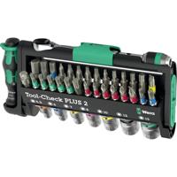 Wera Tool-Check PLUS 2 05049056001 Bitset Kruiskop Phillips, Torx, Torx BO, Plat, Inbus, Binnen-vierkant (Robertson), Dop (zeskant), Buiten-vierkant Bitset