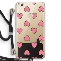 Ondersteboven verliefd: Huawei Ascend P8 Lite (2017) Transparant Hoesje met koord
