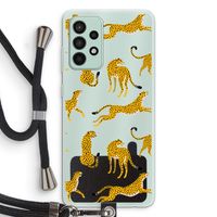 Luipaard: Samsung Galaxy A52s 5G Transparant Hoesje met koord