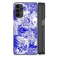 Telefoonhoesje Samsung Galaxy A13 4G Angel Skull Blauw