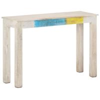 Wandtafel 115x35x77 cm ruw mangohout wit - thumbnail