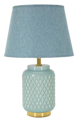TAFELLAMP VIERKANT TURQUOISE CM Ø 28X44