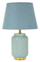 TAFELLAMP VIERKANT TURQUOISE CM Ø 28X44 TAFELLAMP VIERKANT TURQUOISE CM Ø 28X44