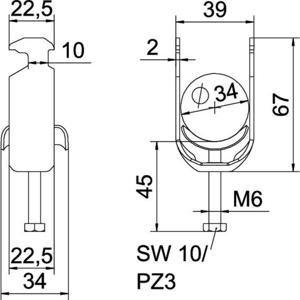 OBO Bettermann 1186029 Beugelklem 1 stuk(s)