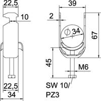 OBO Bettermann 1186029 Beugelklem 1 stuk(s)