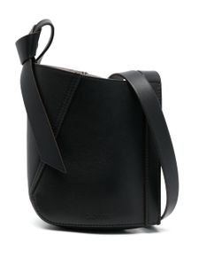 Lanvin sac porté épaule Hobo Tie en cuir - Noir