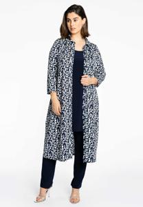 Yoek Blouse-jurk PANTHERA | Blauw | Maat 58/60