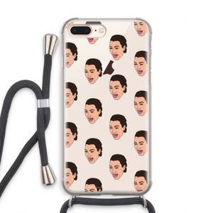 Ugly Cry Call: iPhone 7 PLUS Transparant Hoesje met koord