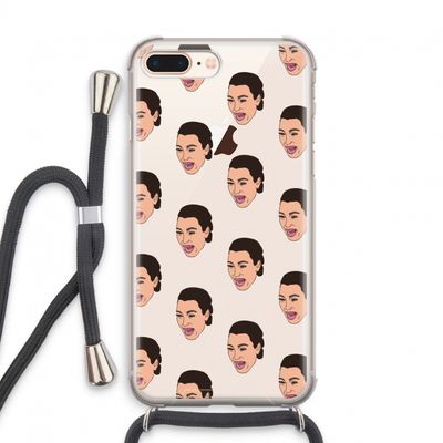 Ugly Cry Call: iPhone 7 PLUS Transparant Hoesje met koord