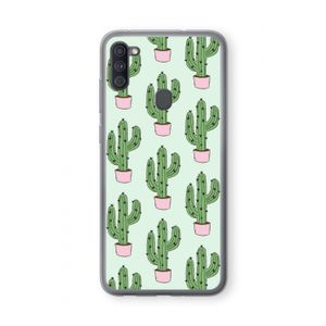 Cactus Lover: Samsung Galaxy A11 Transparant Hoesje