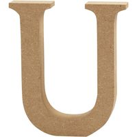 Creotime houten letter U 8 cm - thumbnail