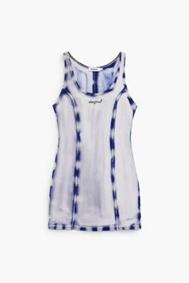 Kort gewassen effect jurk - BLUE - S Kort gewassen effect jurk - BLUE - S