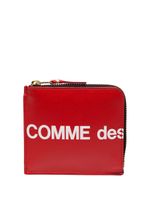 Comme Des Garçons Wallet portefeuille en cuir à logo imprimé - Rouge