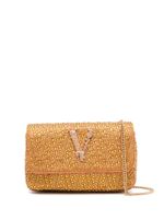 Versace sac porté épaule Virtus à strass - Jaune