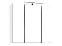 HELD Badkamer spiegelkast Bologna 3D (LED opbouwlamp, Wit, Breite: 70 cm)