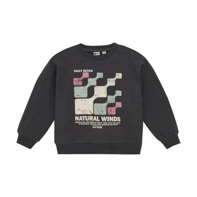 Daily7 winter sweater jongens - grijs - oversized