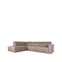 LABEL51 Hoekbank Kay - Taupe - Micro Suede - Links LABEL51 Hoekbank Kay - Taupe - Micro Suede - Links