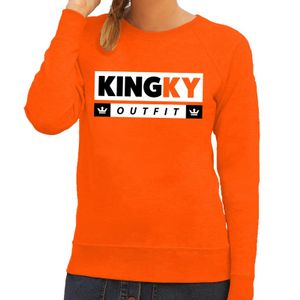 Kingky outfit sweater oranje dames 2XL  -