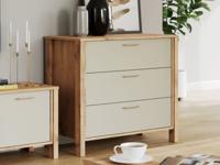 Commode INDIC 3 deuren wotan eik/kasjmier