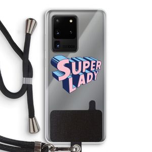 Superlady: Samsung Galaxy S20 Ultra Transparant Hoesje met koord
