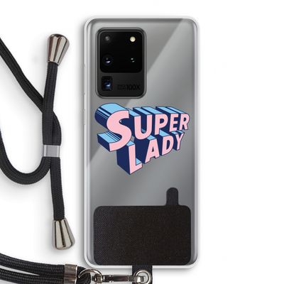 Superlady: Samsung Galaxy S20 Ultra Transparant Hoesje met koord