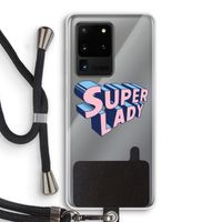 Superlady: Samsung Galaxy S20 Ultra Transparant Hoesje met koord